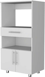 White Pantry Cabinet Microwave Stand