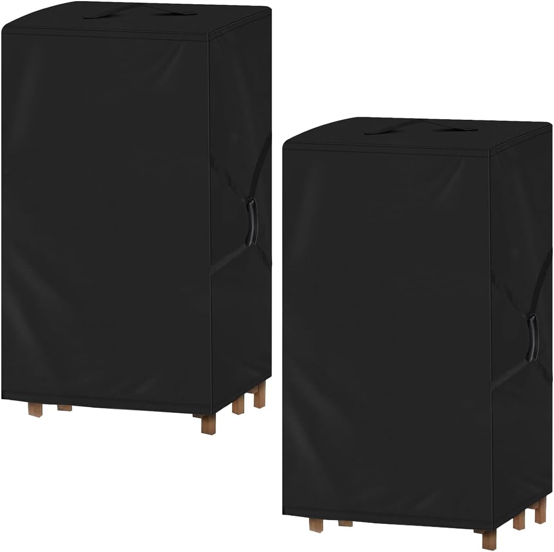 Folding Chair Cover,Water Resistant Folding Chairs Storage Bag with Handles for Metal,Plastic and Wood 2 Pack