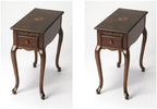 Pemberly Row Set of 2 Contemporary Plantation Cherry Chairside Tables