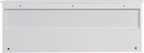 38.6" Contemporary Wall Mounted Coat Rack with Shelf, Entryway Hanging Coat Rack with 3 Shelves, Wall Shelf with 4 Dual Hooks for Hallway, Living Room, Bedroom (White)