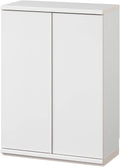 Shirai Sangyo PTS-8560D WH Under-Counter Storage Rack, Door Type, Cabinet, Wooden, Combined Width for Kitchen and Dining Room, Simple Design, White, Width 23.6 inches (60 cm), Depth 11.7 inches (29.6