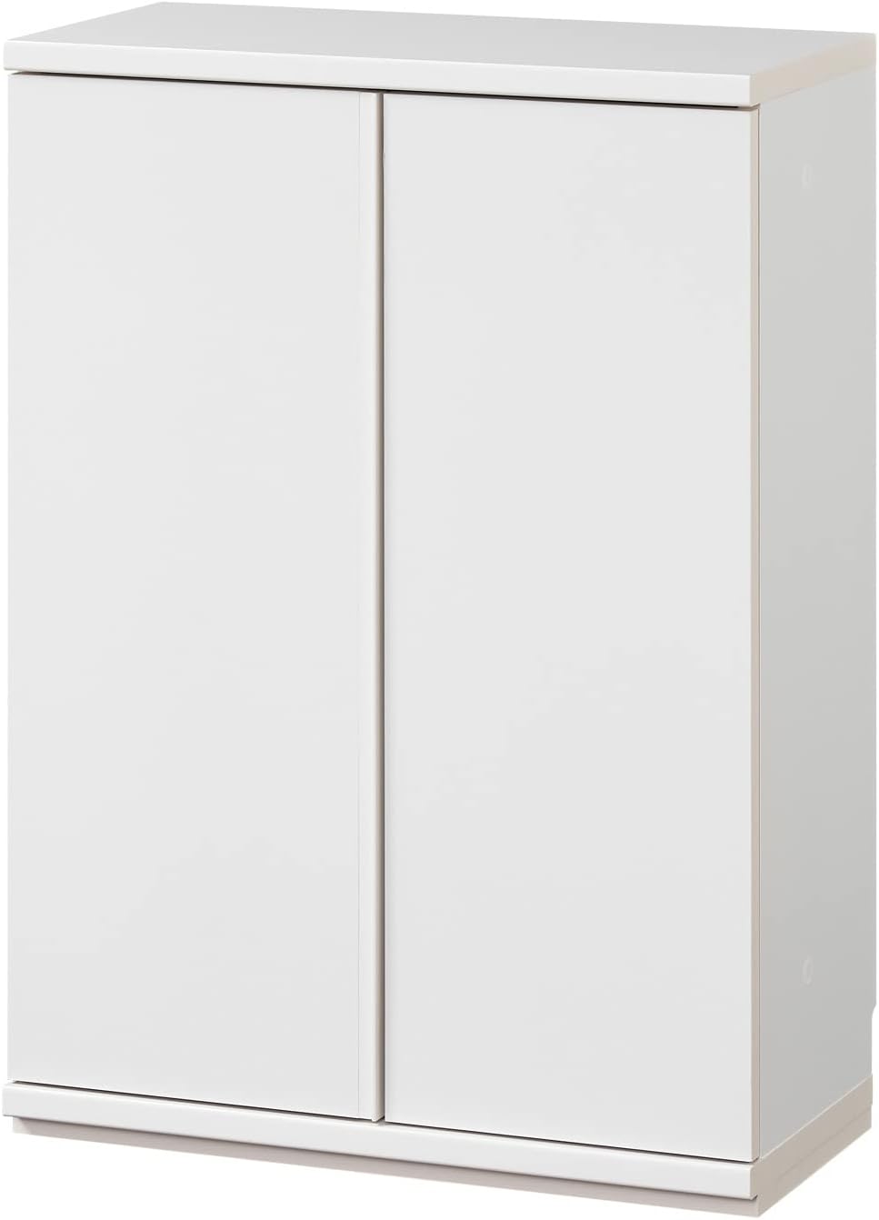 Shirai Sangyo PTS-8560D WH Under-Counter Storage Rack, Door Type, Cabinet, Wooden, Combined Width for Kitchen and Dining Room, Simple Design, White, Width 23.6 inches (60 cm), Depth 11.7 inches (29.6