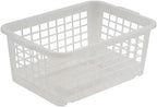 keeeper Storage Basket, Sturdy Plastic (PP), 2.8 l, 25 x 17 x 10 cm, Fred, Transparent-Natural