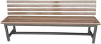 Patio Benches for Outdoors Bench Rest Area Shoe Changing Stool Solid Wood Back Outdoor Courtyard Square Seat Park Row Chair Garden Benches for Outdoors