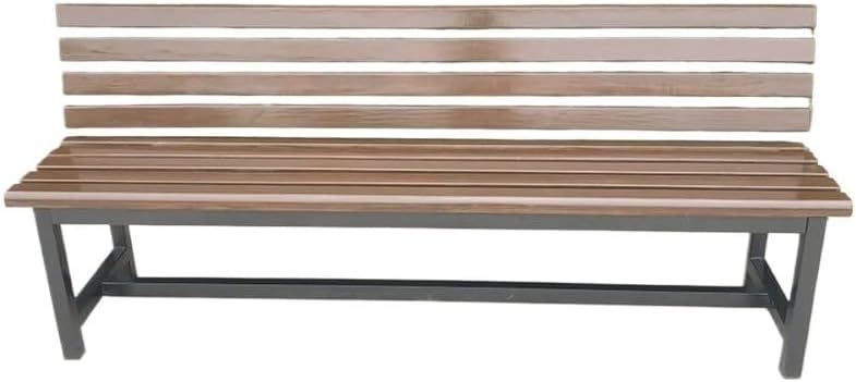 Patio Benches for Outdoors Bench Rest Area Shoe Changing Stool Solid Wood Back Outdoor Courtyard Square Seat Park Row Chair Garden Benches for Outdoors