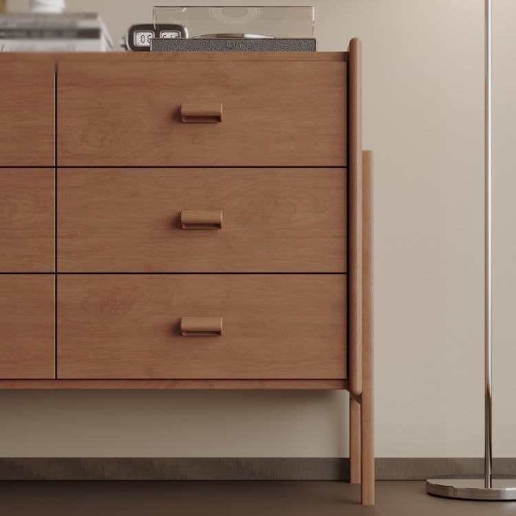 Entryway Cabinet Drawer Storage Cabinet Living Room Home Side Cabinet Retro Drawer Entrance Cabinet Sideboard Storage Cabinet(140cm)