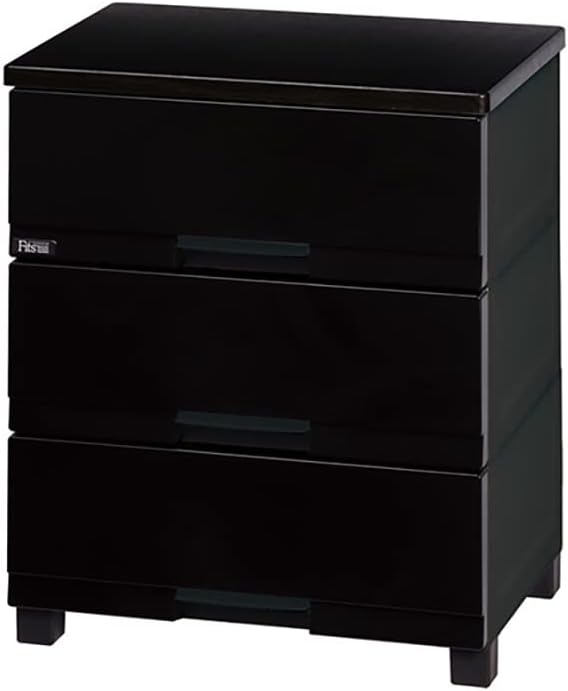 Tenma Chest Fitz Plus Premium FP5503 Premium Black 3 Tiers Width 21.7 x Depth 16.0 x Height 26.0 inches (55 x 41 x 66 cm)