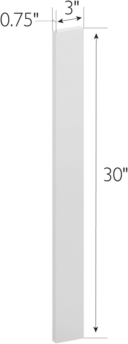 Design House Brookings 3-Inch Cabinet Filler, White Shaker