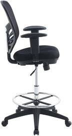 Modway Articulate Drafting Chair - Reception Desk Chair - Drafting Table Chair in Black