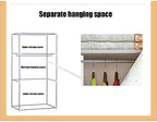 Wardrobe Storage Collapsible Wardrobe Organiser Free Installation Bold Reinforcement Thickened Steel Pipe All Steel Frame Storage Clothes Used for Bedroom Dorm Room (Color :