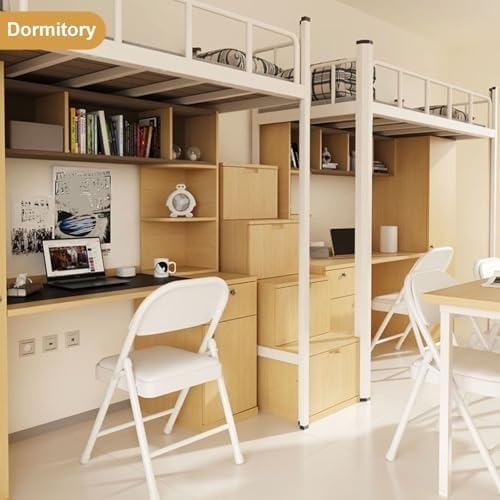 Indoor Outdoor Stackable Metal Foldable Chair with Padded Seat and Backrest Household Portable Folding(White Gray)