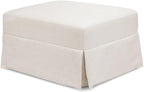 Namesake Gliding Ottoman in Performance Cream Eco-Weave, Water Repellent & Stain Resistant, Greenguard Gold & CertiPUR-US Certified