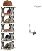 6 Tier Foldable Shoe Rack Vertical Shoe Organizer | foldable shelf for shoes