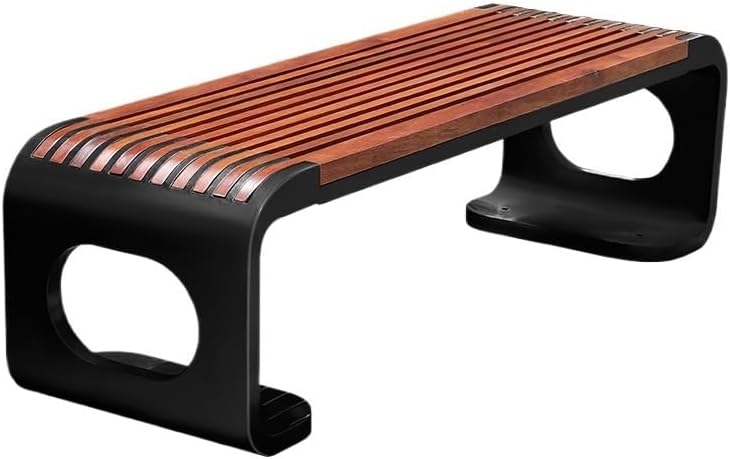 Patio Benches for Outdoors Park Bench Stainless Steel Pineapple Grid Solid Wood Stadium Sales Department Outdoor Leisure Garden Benches for Outdoors