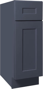 Kitchen Base Cabinets with Drawers, 21" Wide 24 Inch Deep Storage Cabinet with Shaker Doors & Shelves, Modern Solid Wood Furniture, Easy to Assembly for Pantry, Laundry Room, Coffee Bar -Blue