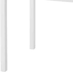 PJ Wood Children's Table for Creative Play, Puzzles and Games, Solid Rubberwood and Fiberboard Construction, Ideal for Ages 0-6 Years, White