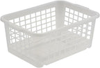 keeeper Storage Basket, Sturdy Plastic (PP), 2.8 l, 25 x 17 x 10 cm, Fred, Transparent-Natural