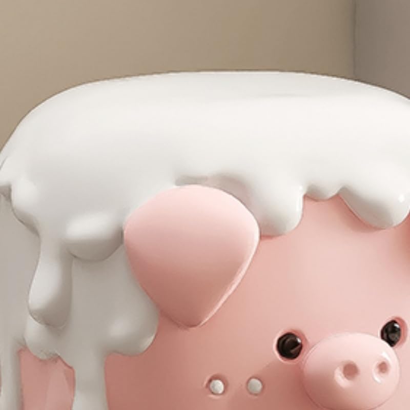 BORSHERNB A Creative Bear-Themed Floor Sculpture,A Functional Entryway Stool,A Whimsical Decorative Accent for Bedroom or Children‘s Room (Pink 42 * 44 * 35cm)