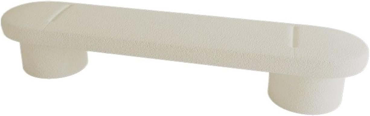 Modern Lamb's Wool Upholstered Bedroom Benches, Modern Tufted Ottoman Stool for Doorway, Living Room, Lock Entryway(White,120 * 40 * 45cm)