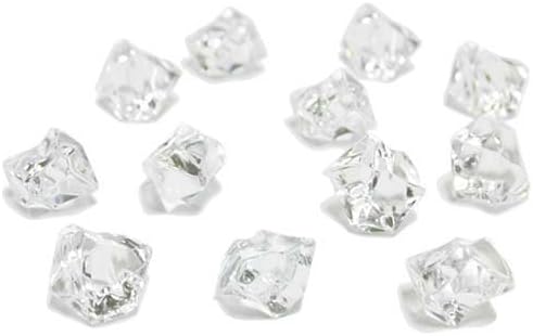 Quality Clear Acrylic Crushed Ice Ice Rocks for Vase Fillers and Table Decorating - About 105-120 Pieces
