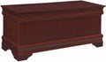BOWERY HILL Traditional Wood Cedar Blanket Chest, Warm Brown Finish, 47" W x 17" D x 20" H, Cedar-Lined Interior, Solid Pattern, Versatile Storage for Hallway or Master Suite