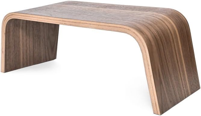 Wooden Meditation Bench for Seiza Sitting, Prayer Stool, Tea Ceremony Bench, Yoga Kneeling Seat, Scandinavian Minimalist Floor Stool (Oak)