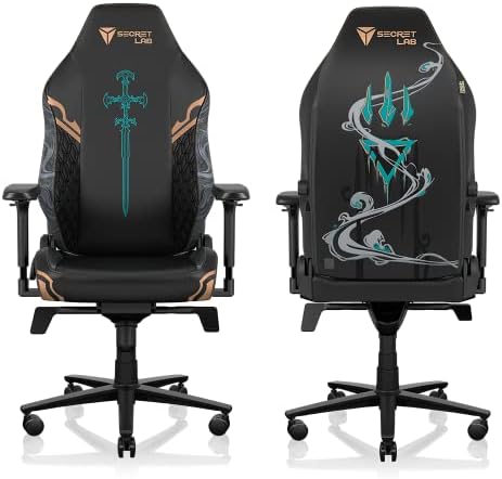 Secretlab Titan Evo Viego Gaming Chair - Reclining - Ergonomic & Comfortable Computer Chair with 4D Armrests - Magnetic Head Pillow & Lumbar Support - Small - Black/Green - Leatherette