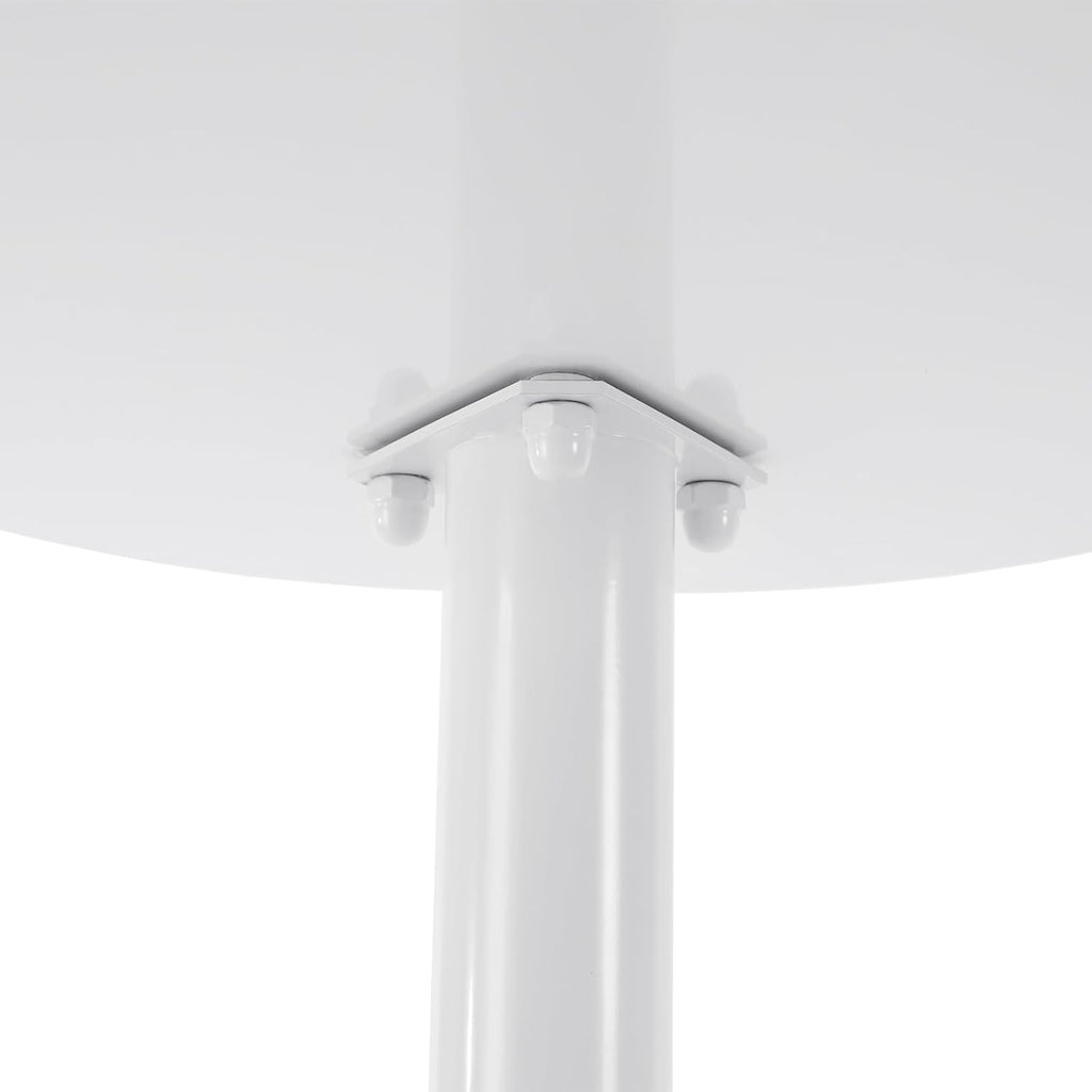 Modern C-Shaped End Table,Slim Tray Metal Sofa Couch End Table for Living Room,Study Room,Bedroom,Cafe (White)