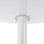 Modern C-Shaped End Table,Slim Tray Metal Sofa Couch End Table for Living Room,Study Room,Bedroom,Cafe (White)