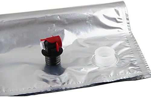 UP100 5 Pieces BIB Bag in Box Bags for Homebrew Storing Wine Juice Water and More Easily Bottle, Dispense & Store Your Wines, Coffees, Cocktails and More! - Great for Home Winemakers