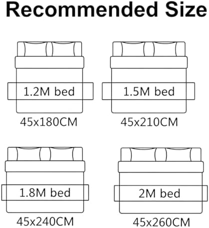 Chenille Bed Runner Soft Solid Color Bed Scarf for Twin Queen King Size Bed, Modern Minimalist, 12 Colors, 4 Sizes, Matching Pillow Covers Optional-White||2Pillowcase 30x50