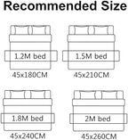 Chenille Bed Runner Soft Solid Color Bed Scarf for Twin Queen King Size Bed, Modern Minimalist, 12 Colors, 4 Sizes, Matching Pillow Covers Optional-White||2Pillowcase 30x50