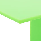 Acrylic End Table, 3-Tier Side Table for Small Spaces, Modern Translucent Design Nightstand for Living Room, Bedroom, Bathroom (Green)
