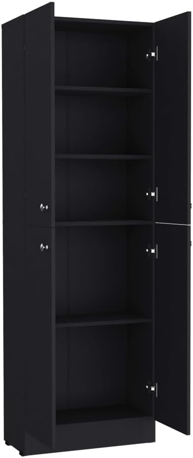 Mid-Century Retro Pantry Cabinet, Storage Cabinet for Kitchen Hallway Entryway,for Kitchen Home
