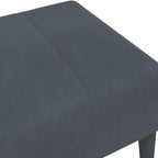 Dark Gray Velvet Footstool 30.3"x21.7"x12.2" - Cozy and Stable Plywood Frame Footrest for Sofa or Recliner, Compact Design for Living Room