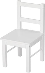 UTEX Child's Wooden Chair Pair for Play or Activity, Set of 2, White …