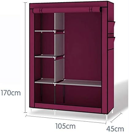 When the Quarter Wardrobe Non-Woven Fold Portable Storage Cabinet Multifunction Dustproof Moistureproof Closet