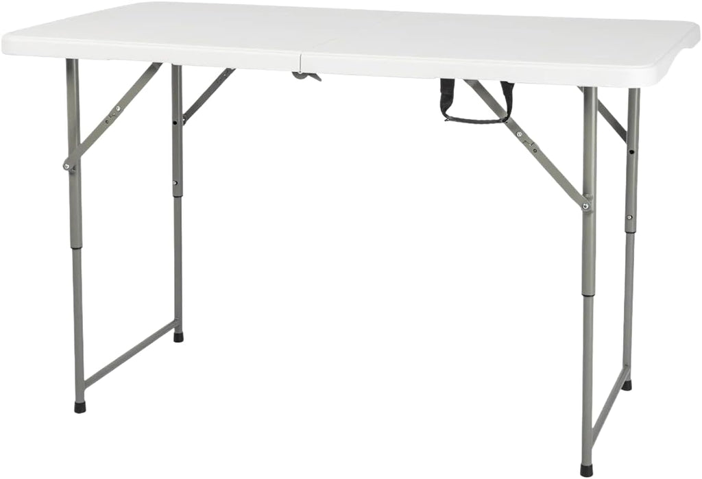 120CZ Folding Table Portable Small Table Semi Practical Table Small Indoor and Outdoor Adjustable Height with Handle Folding Table, Camping and Gathering