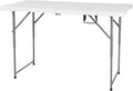 120CZ Folding Table Portable Small Table Semi Practical Table Small Indoor and Outdoor Adjustable Height with Handle Folding Table, Camping and Gathering