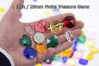 Allstarco 25x18mm Red CH17 Octagon Acrylic Pirate Treasure Gems Plastic Jewels For Party & Games, Table Scatter, Vase Fillers, Wedding Decor Gemstones Favors - 40 Pieces