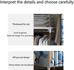 Wardrobe Organiser Wardrobe Storage Quick Install Wardrobe Storage Double The Weight Strong and Sturdy Used for Rental Room Bedroom (Size : 125X45X170cm A)