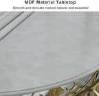 Console Table Decor Entryway Marble Scalloped Tables Behind,Half Moon Console TableFaux Marble Top Entryway Table with Ele Metal Scroll Legs SemiCle Accent Table for Hallway & Living Room (B
