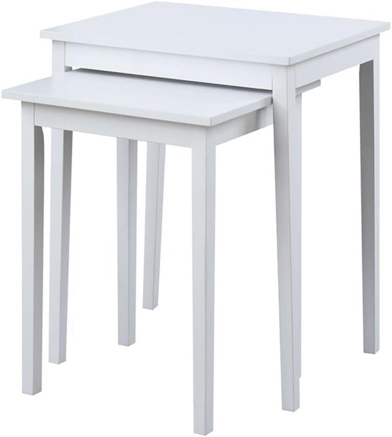 Convenience Concepts American Heritage Nesting End Tables, White