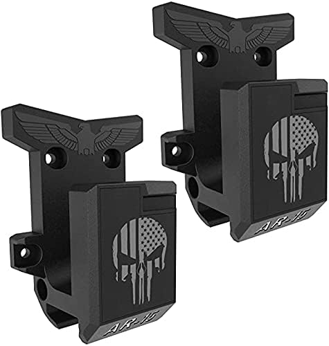 Aoanoko Gun Wall Mount, Gun Rack with Absolutely Strong and Solid PA Material& Frosting Treatment Display Storage Organization System Unique Low Profile Design Withstand 300Lbs of Tension