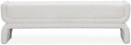Modern Bedside Stool Bedroom Bench Simple Special-Shaped Living Room Long Home Shoe Changing Entryway(White,Small)