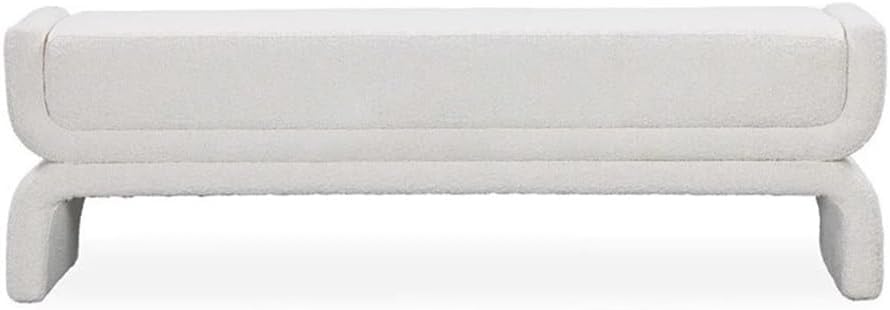 Modern Bedside Stool Bedroom Bench Simple Special-Shaped Living Room Long Home Shoe Changing Entryway(Gris,Large)