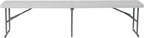 Flash Furniture Talbott 10.25''W x 71''L Bi-Fold Granite White Plastic Bench with Carrying Handle