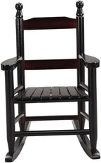 Durable ESP Children's Oak Rocking Chair, Indoor Outdoor Dual Use Toddler Rocker, Sturdy Safe Smooth Curved Design, Weather Resistant for Bedroom, Garden, Patio, Backyard and Balcony