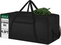 3FT/4FT/4.5 FT Christmas Tree Storage Bag, Heavy Duty Christmas Tree Bag with Reinforced Handles and Dual Zippers Wide Opening, Large Capacity fits for Artificial Christmas Tree, Black
