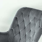 Rocking Chair, Mid Century Modern Upholstered Accent Glider with Plush Cushion for Nursery Living, Dark Grey